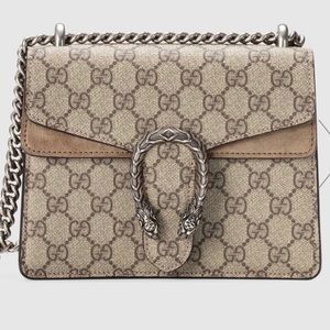 Gucci Mini Dionysus GG Supreme Beige Ebony/ Taupe